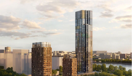 莫斯科河畔地標住宅亮相!快意高速梯出海,為43層超高層定制垂直出行